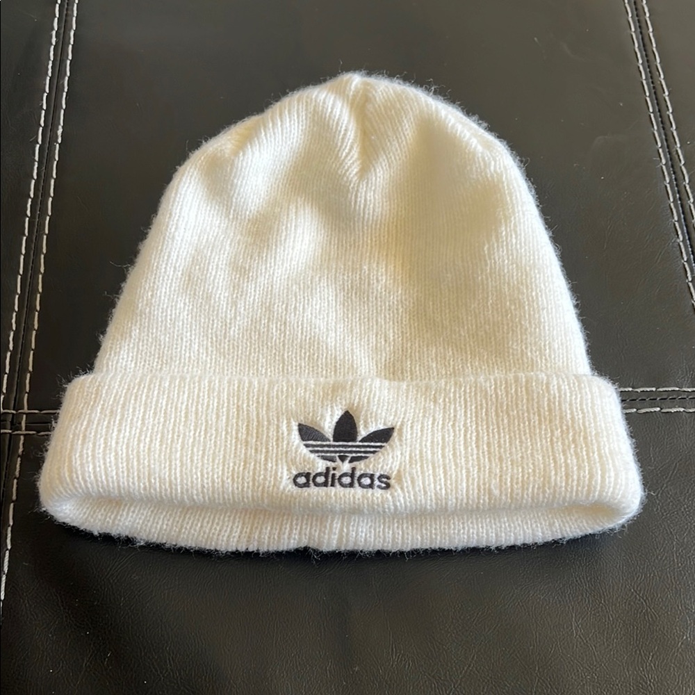 Adidas Kids White Beanie